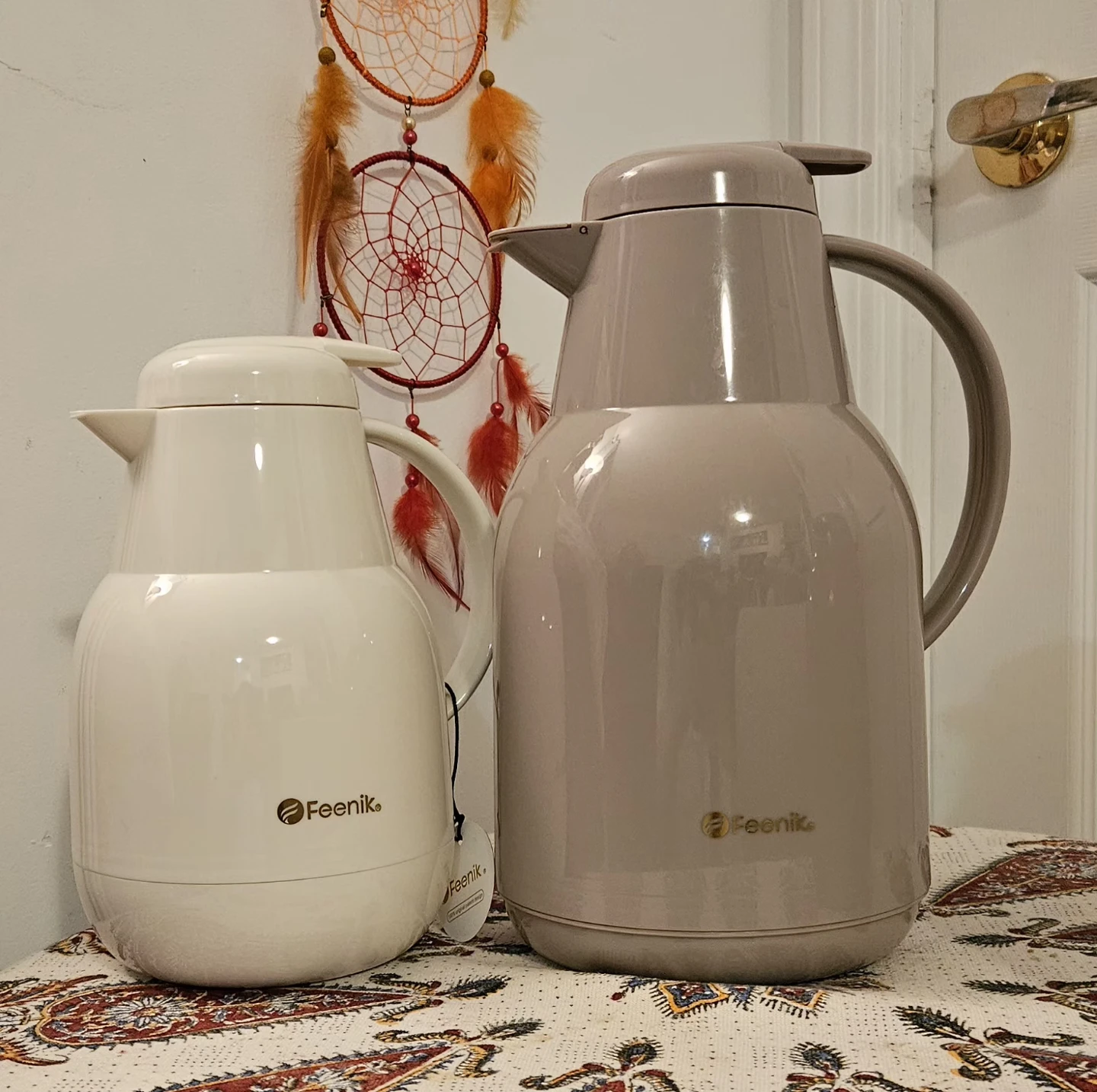 Feenik Thermos Pitchers - White, Taupe, and Grey - photo 4