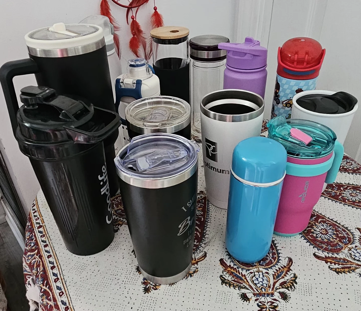 Assorted Tumblers, Shaker Bottle, and Water Bottles - photo 2