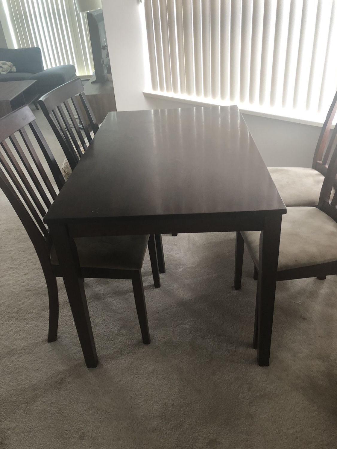 Dining Table and Four Chairs