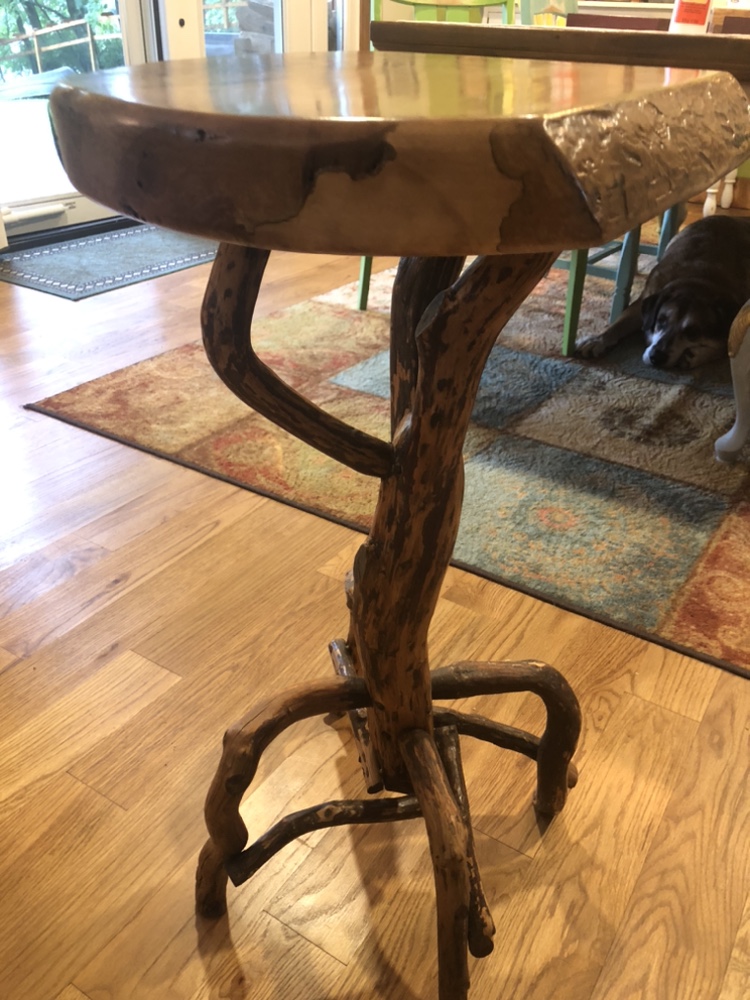 Rustic Wood Side Table - photo 3