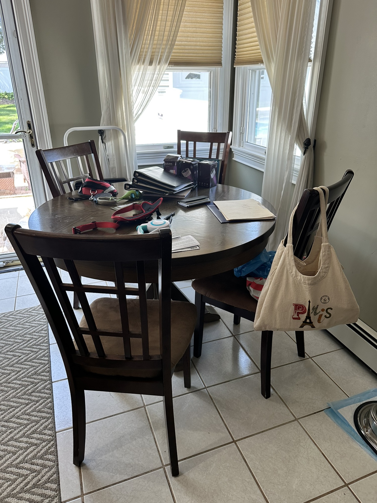 Round Dining Table and Six Chairs - photo 2