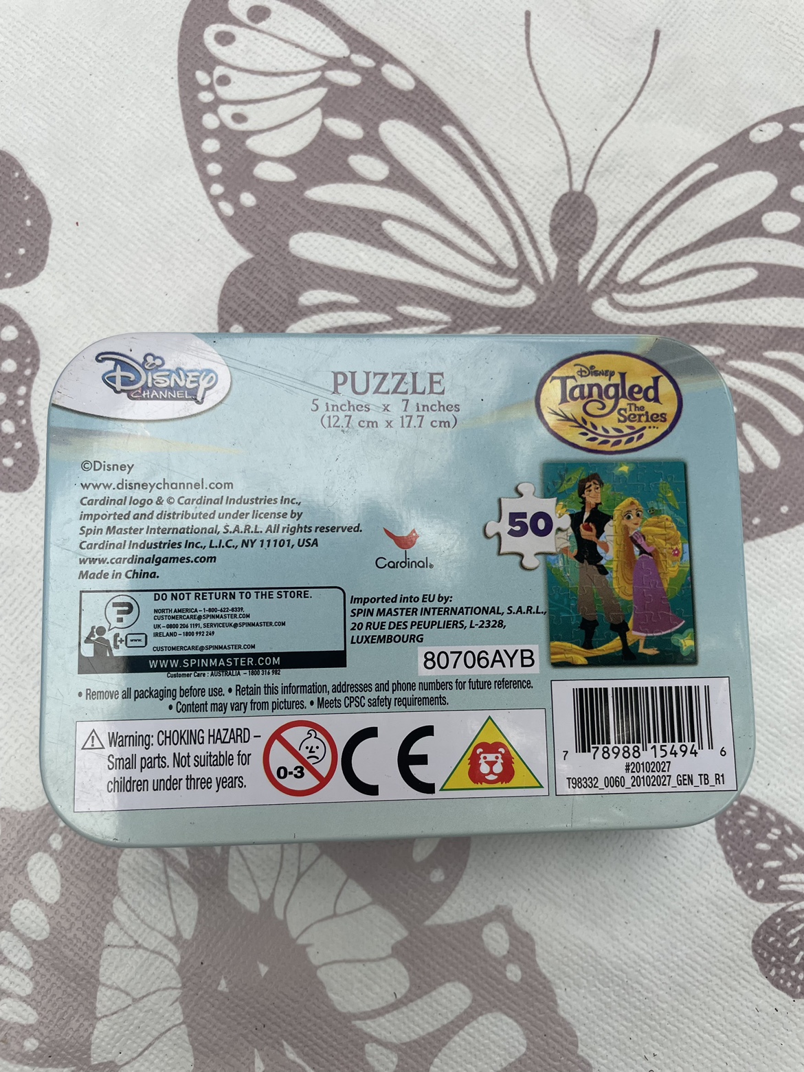 Disney Tangled 50 Piece Puzzle in Tin - #freecycle - photo 2