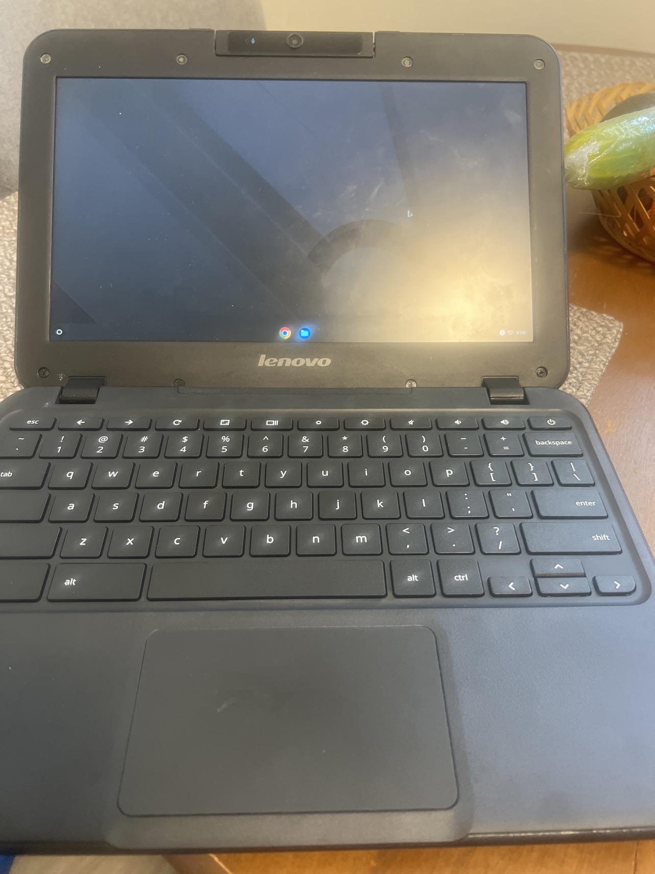 Laptop with charger