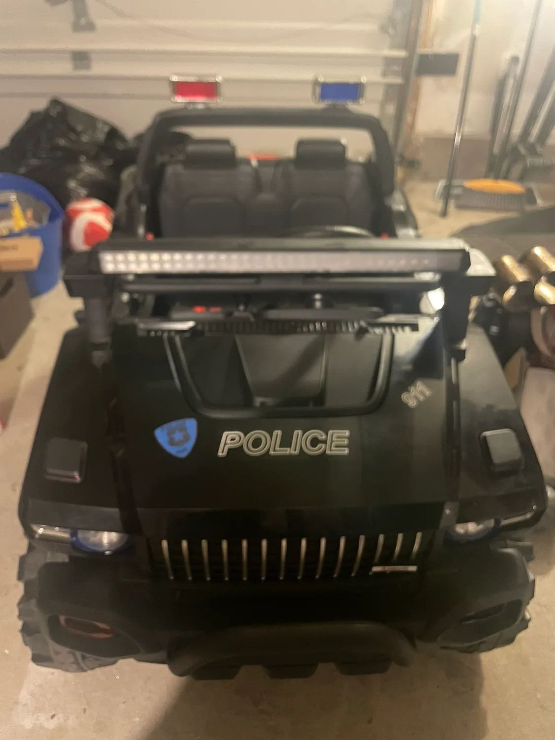 Kids Electric Police Car for 6years and under comes with remote thumbnail