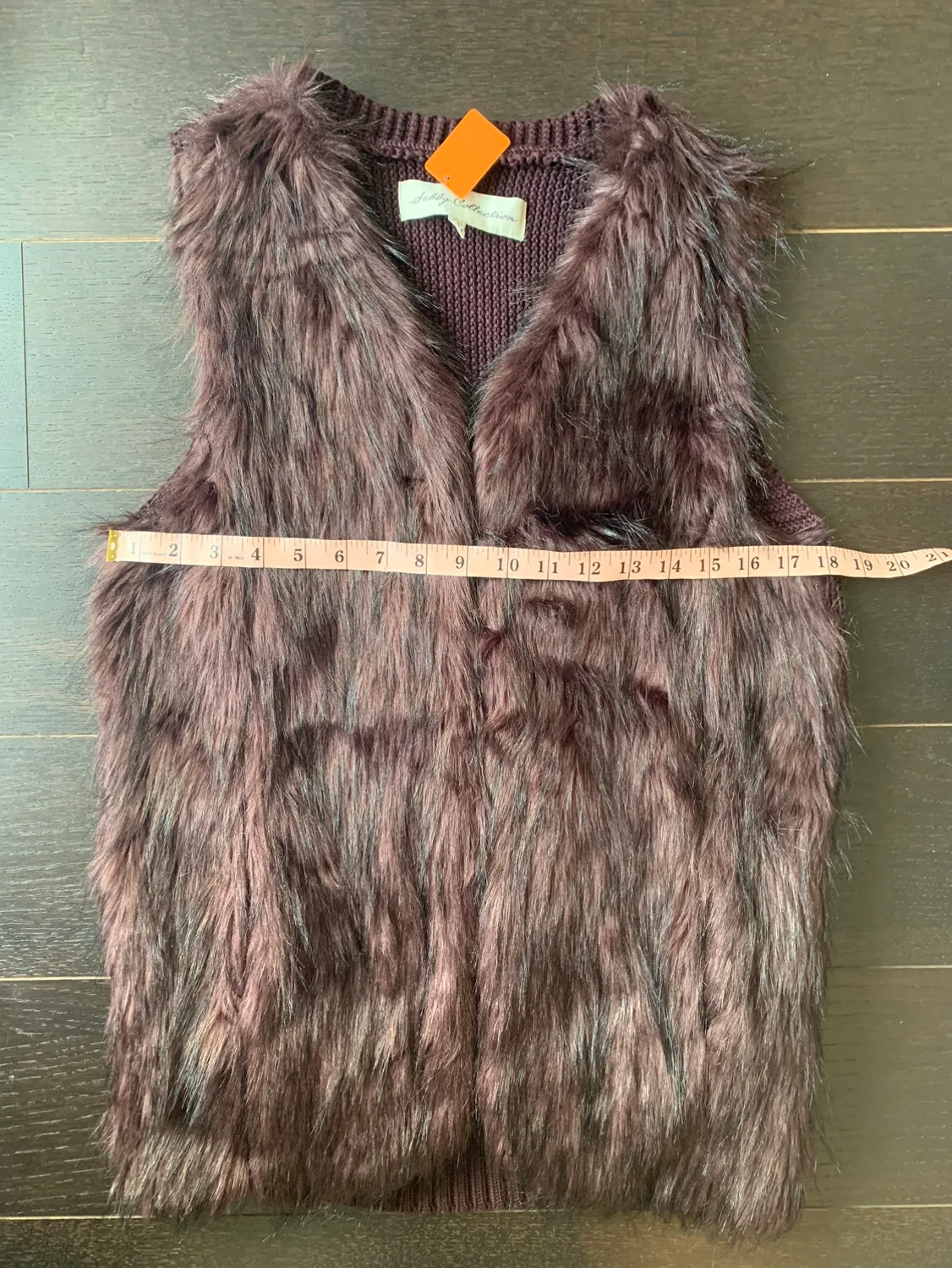 Faux Fur Knitted Purple Vest image indicator(6)