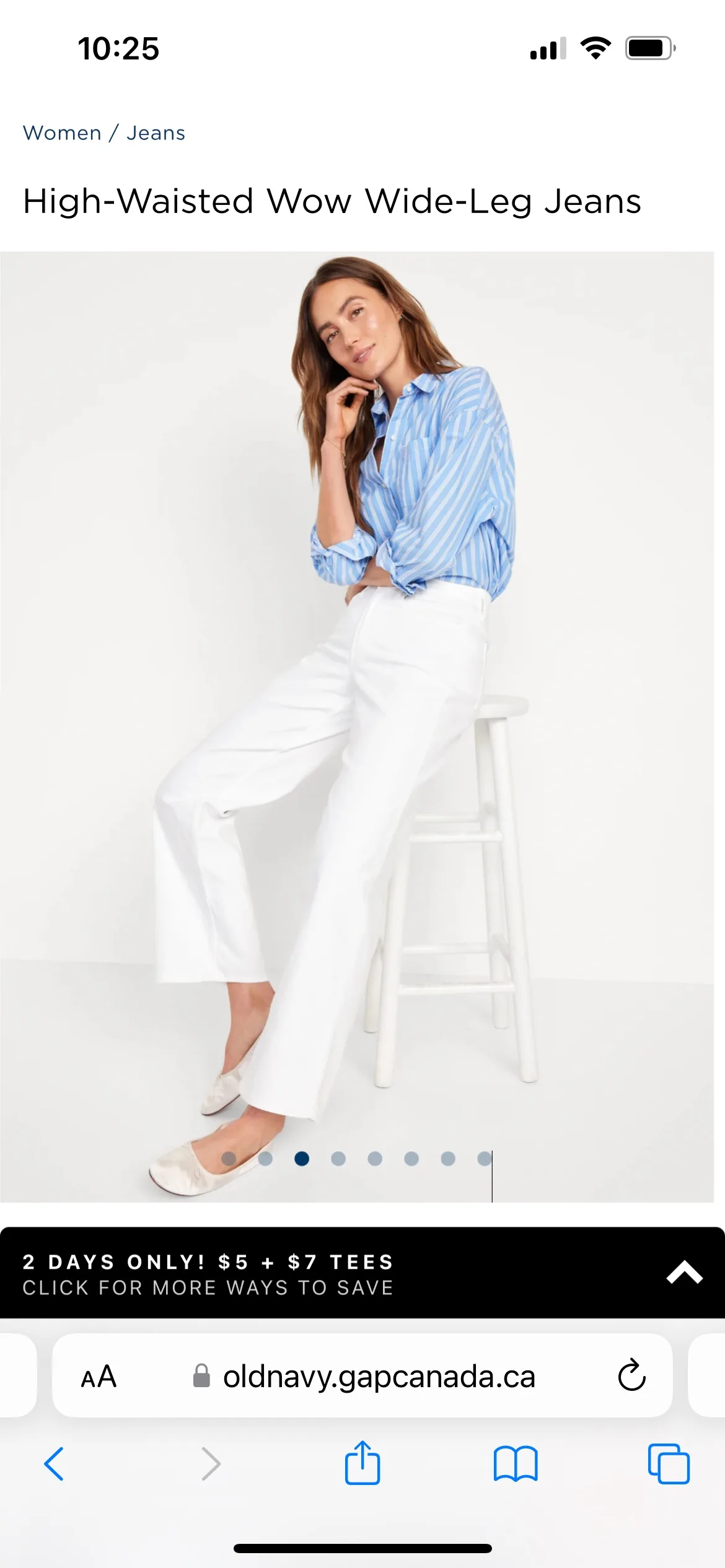 High-Waisted Wow Wide Leg Jeans - BNWT image indicator(4)