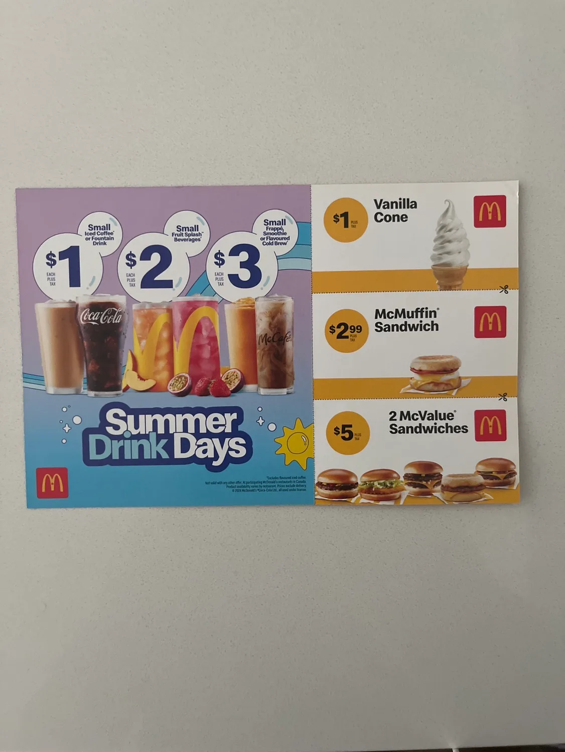 McDonald's Summer Drink Days Coupon #freecycle thumbnail
