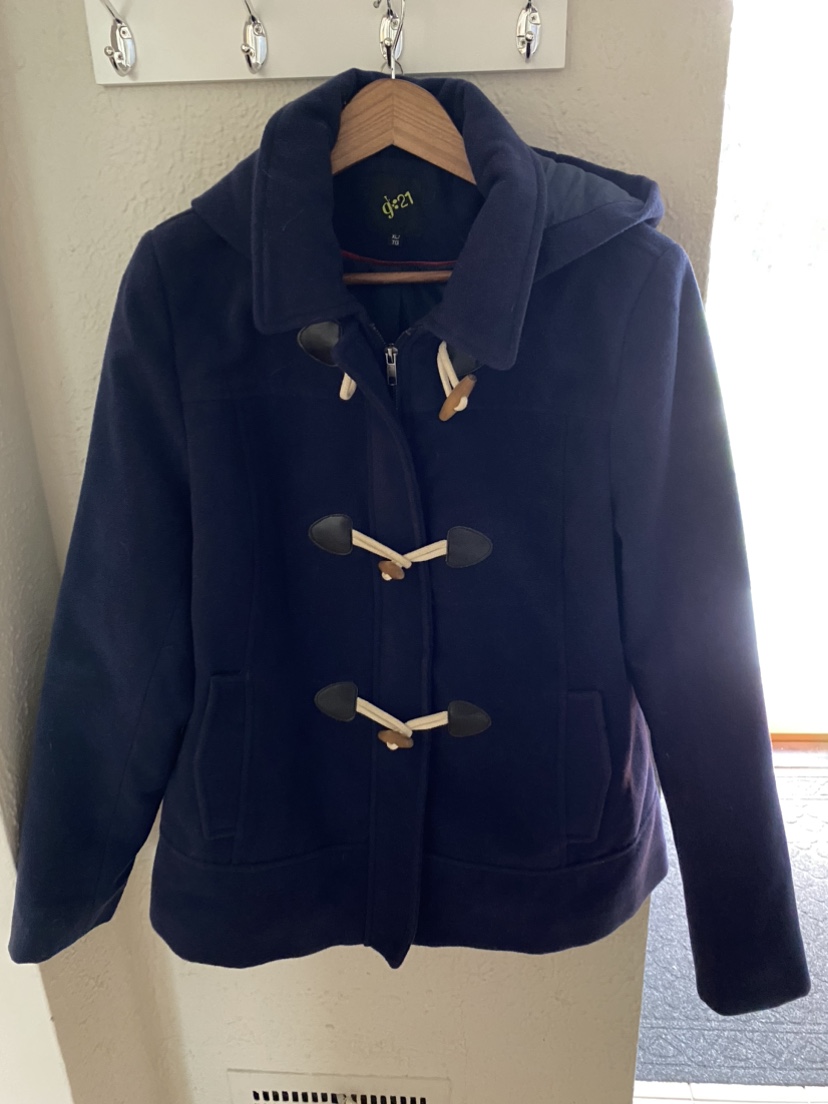 Navy blue fall jacket