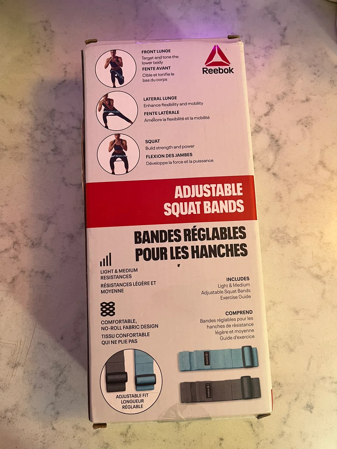 Reebok Adjustable Squat Bands 2-Pack image indicator(2)