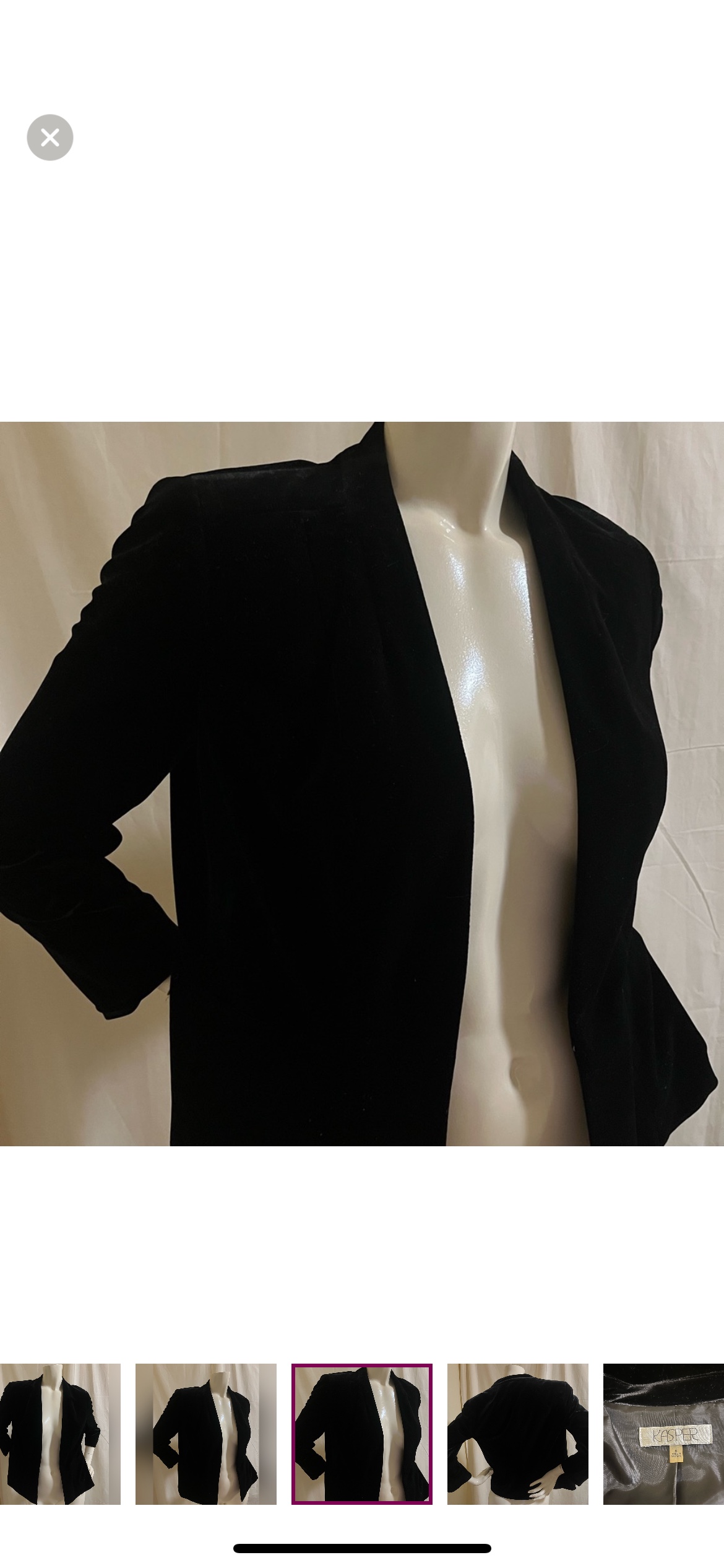 KASPER Black Velvet Jacket - photo 4