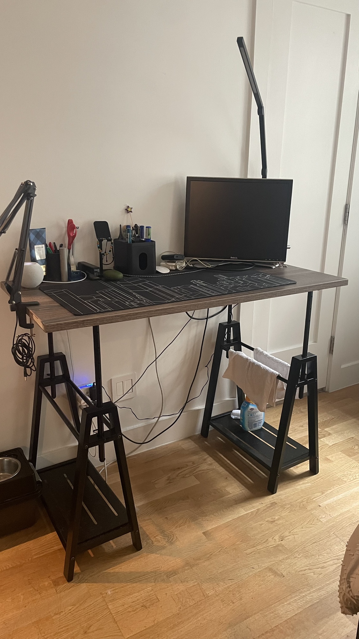 Standing Desk with Shelf