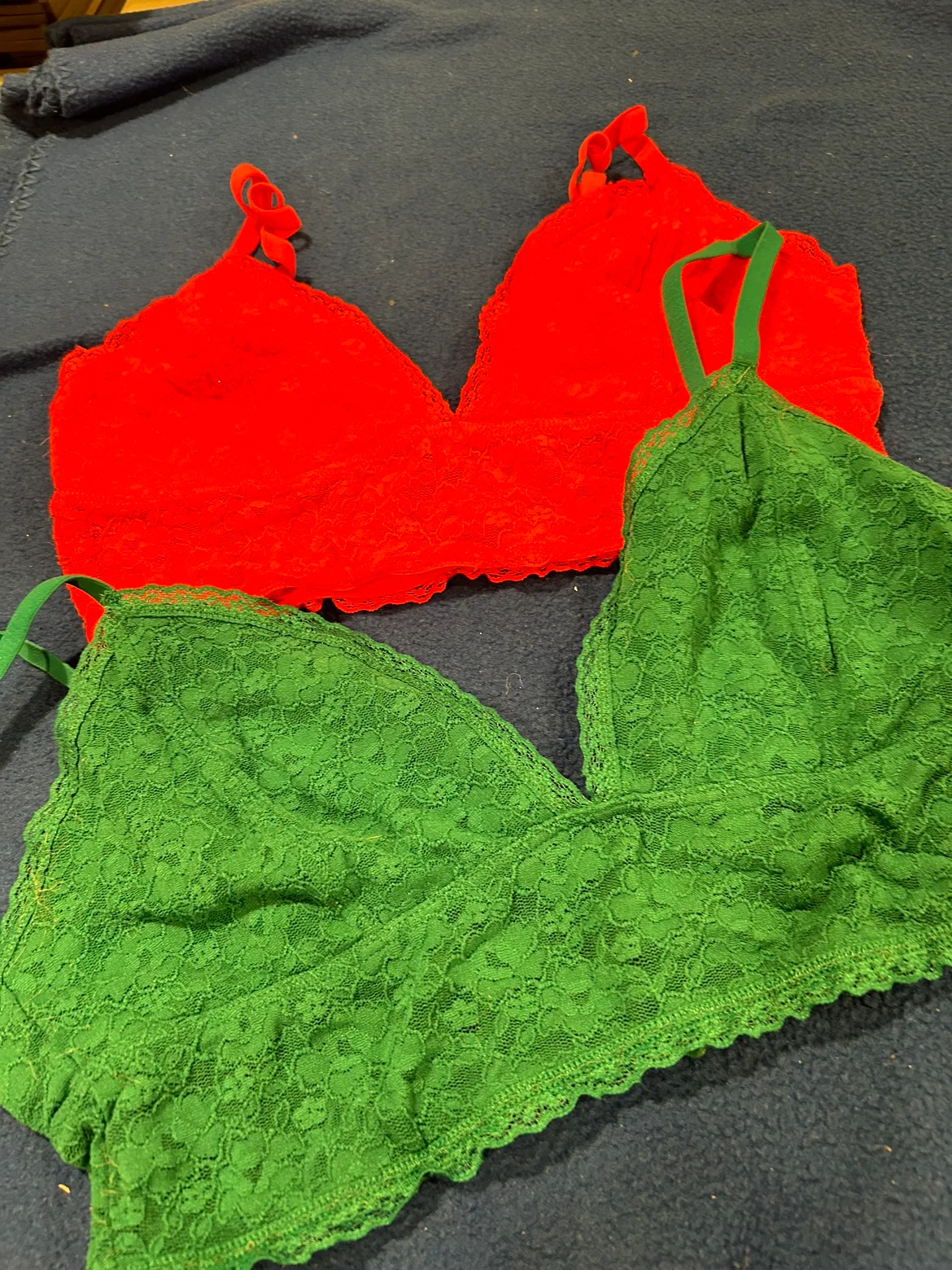 #Freecycle 2 Lace Bralettes thumbnail