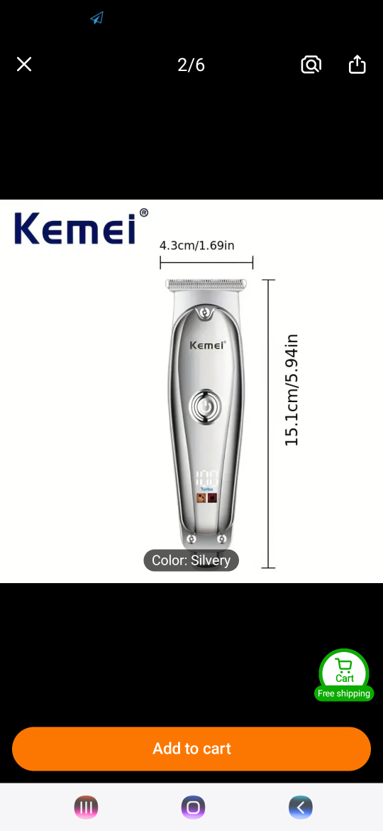 Kemei..NEW..KM-637 Professional Grade Trimmer - photo 4