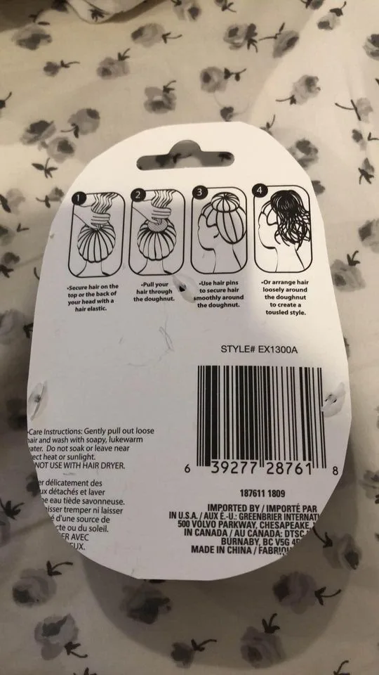 * NEW * Hair Donut for Bun - Black image indicator(2)