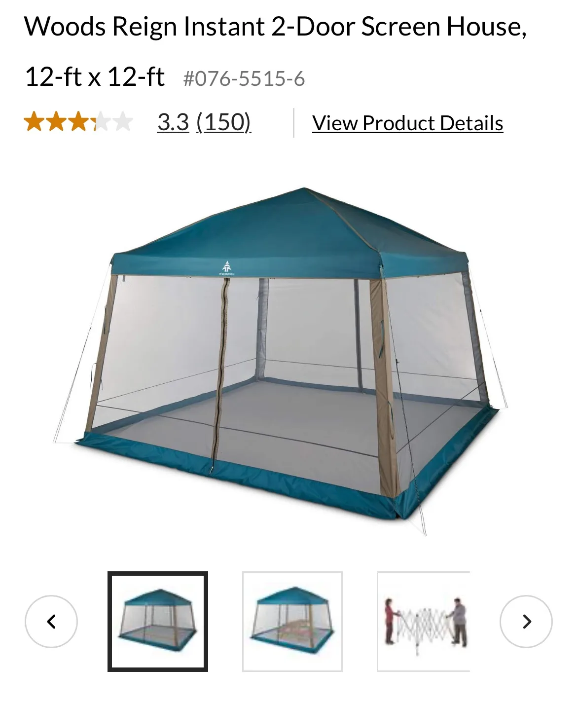 Woods Reign Instant 2-Door Screen House image indicator(2)