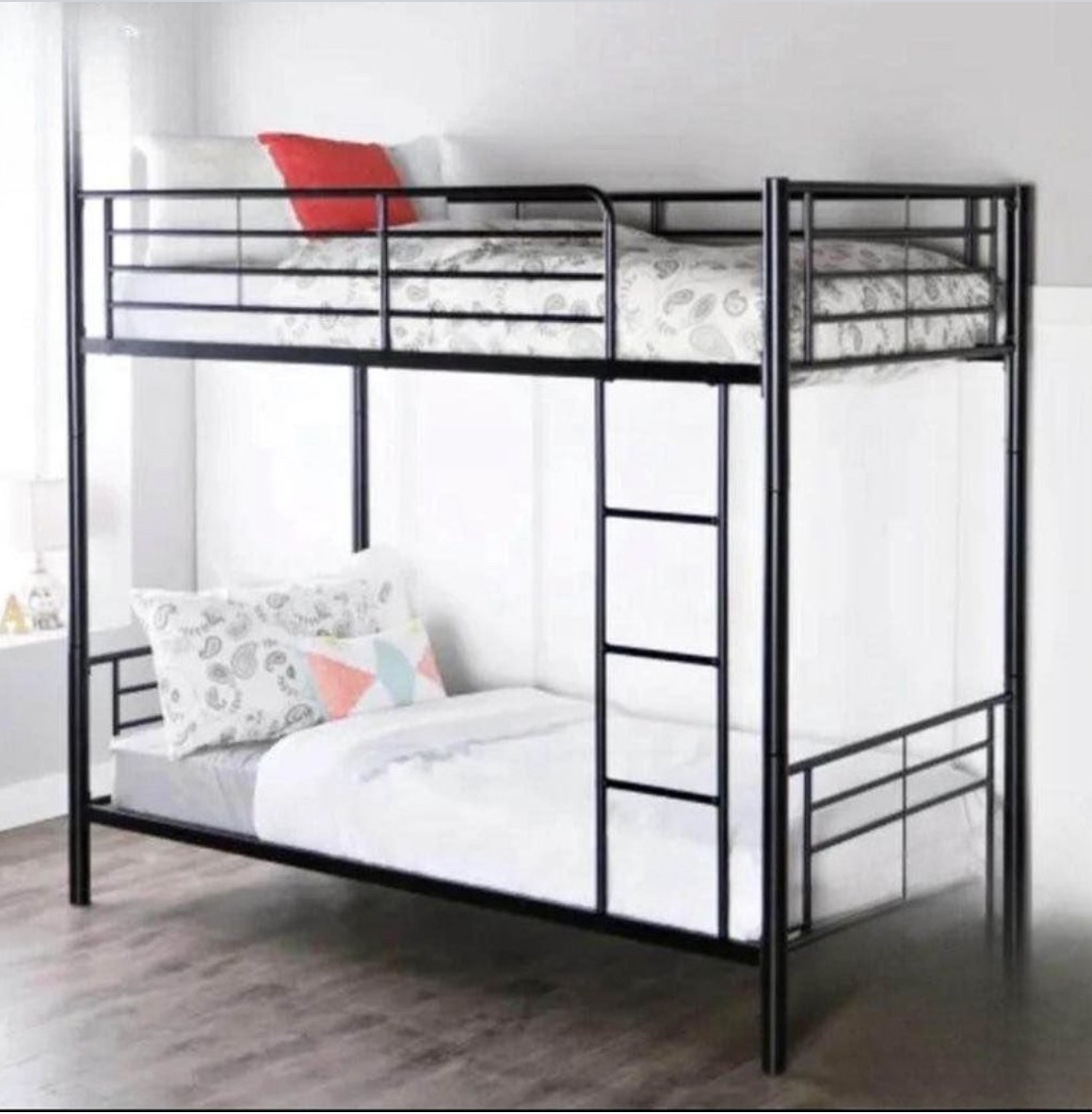 Black Metal Bunk Bed