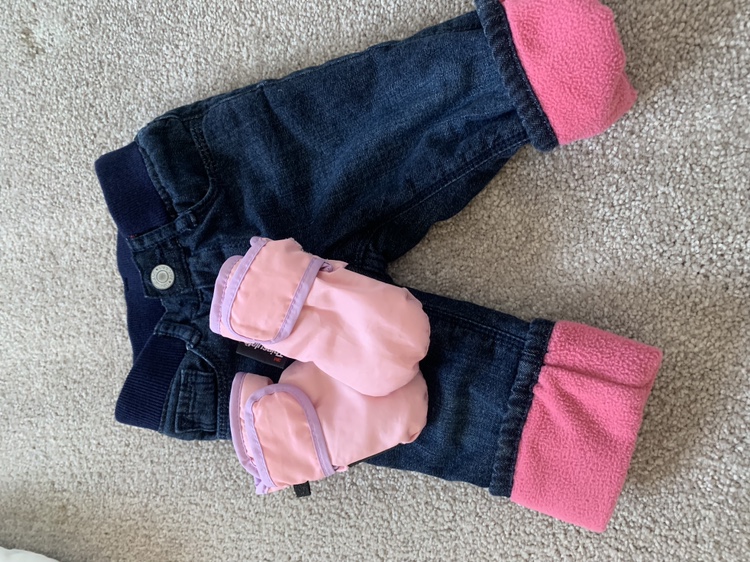 Baby Gap Jeans with Mittens #freecycle - photo 2