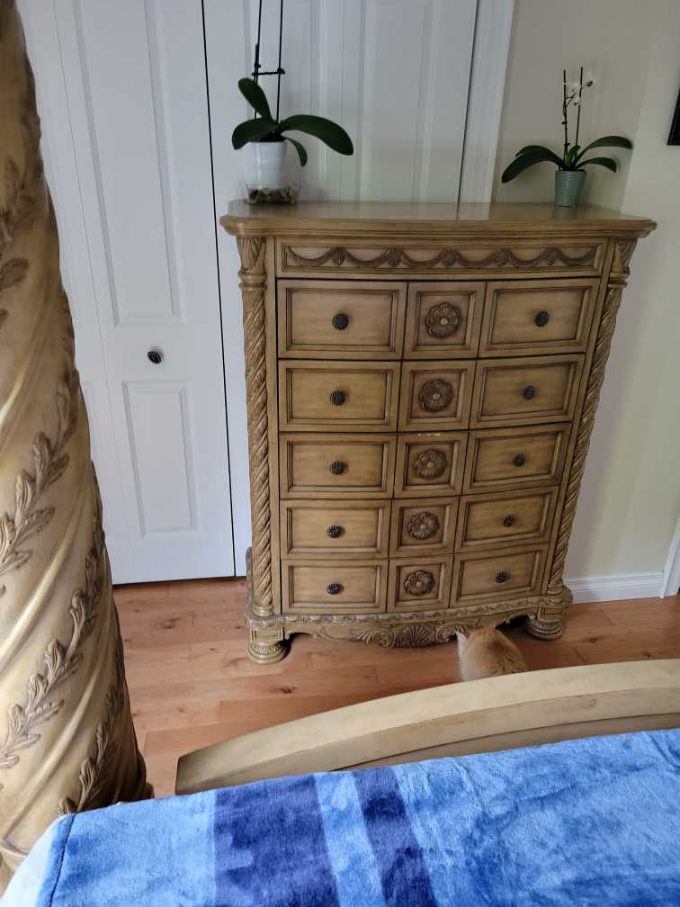 King Size Poster Bed and Matching tall dresser - photo 2