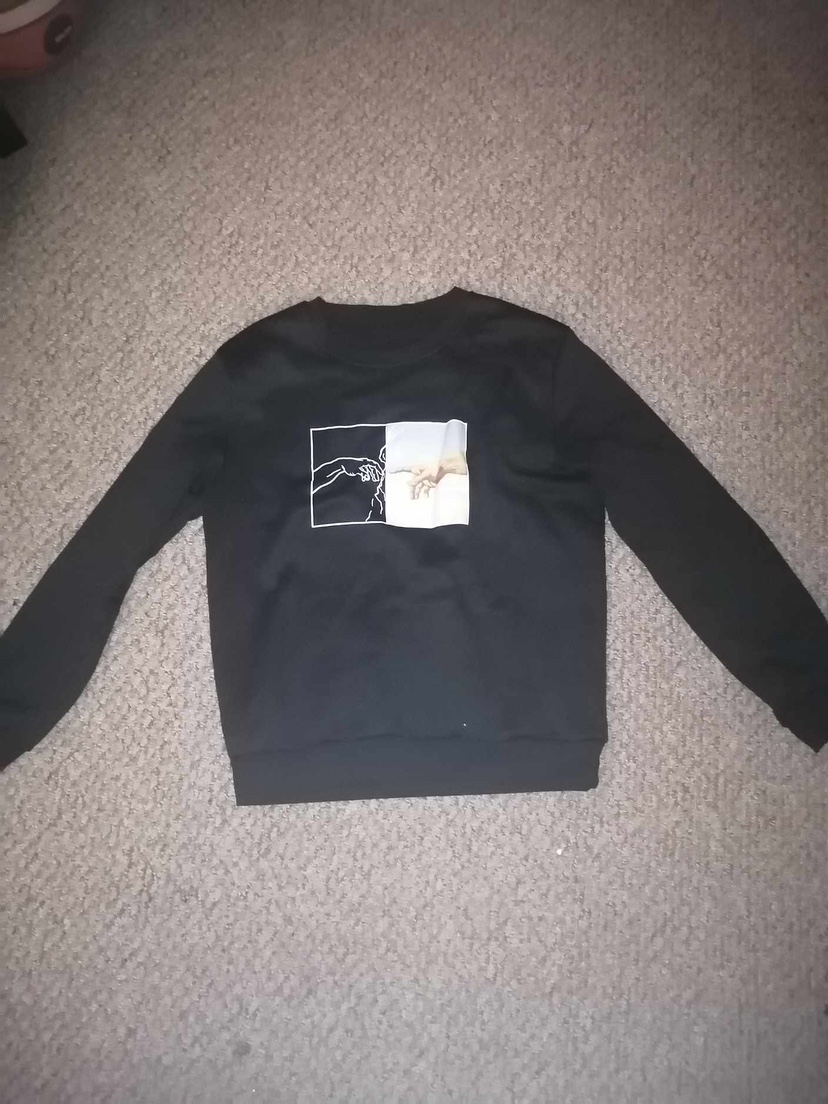 Black Creation of Adam Sweatshirt - photo 2