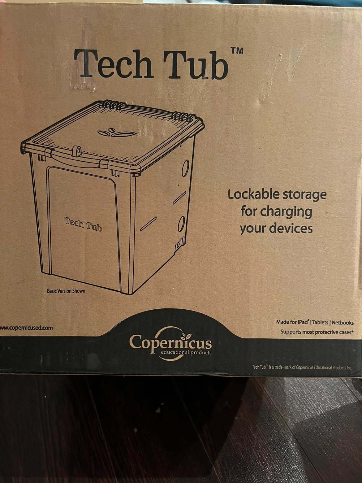 Tech Tub Charging Stations with Lock 6 devices cable management image indicator(4)