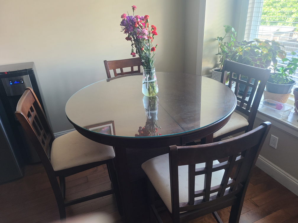 Dining table  and 4 chaires