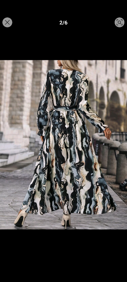 Long Sleeve Wrap Dress - photo 2