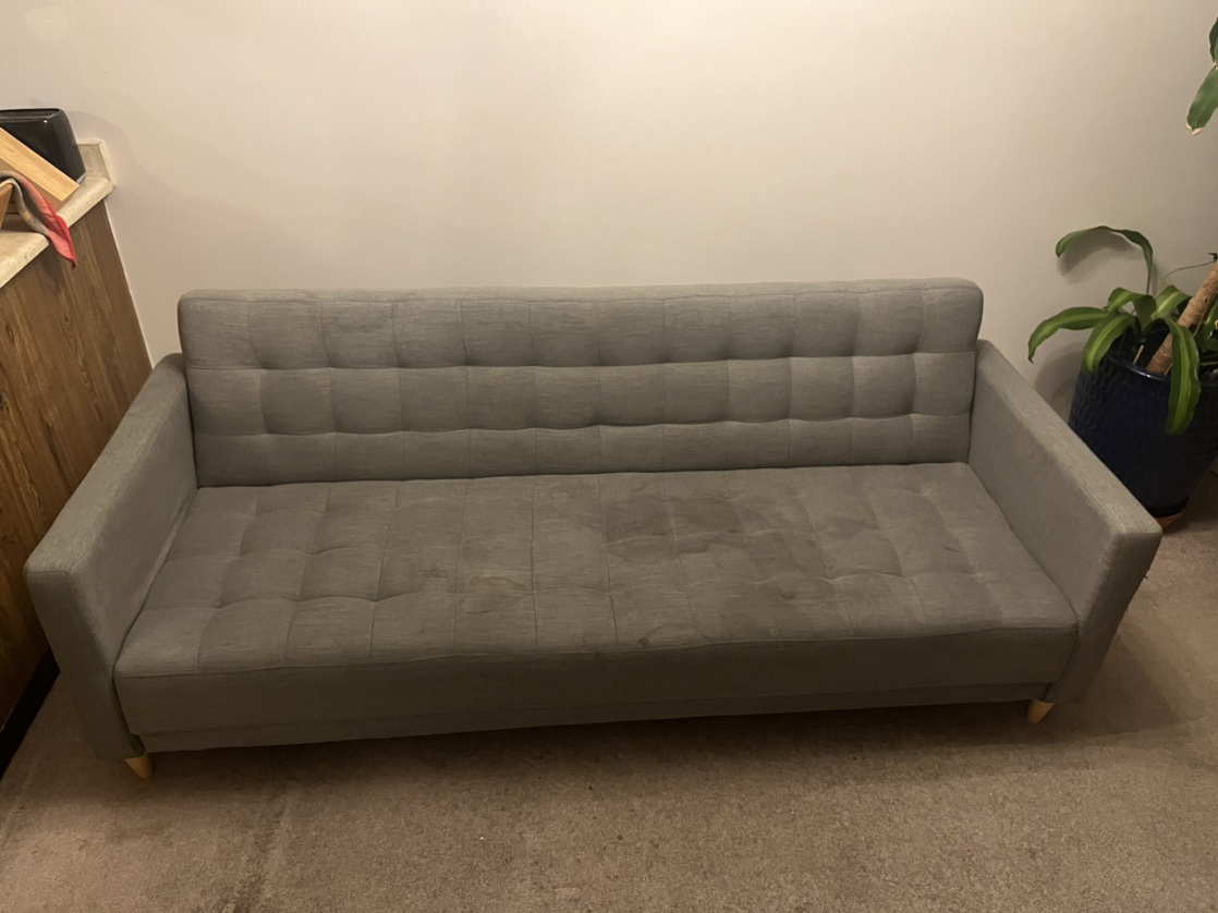 Grey Futon Sofa Bed