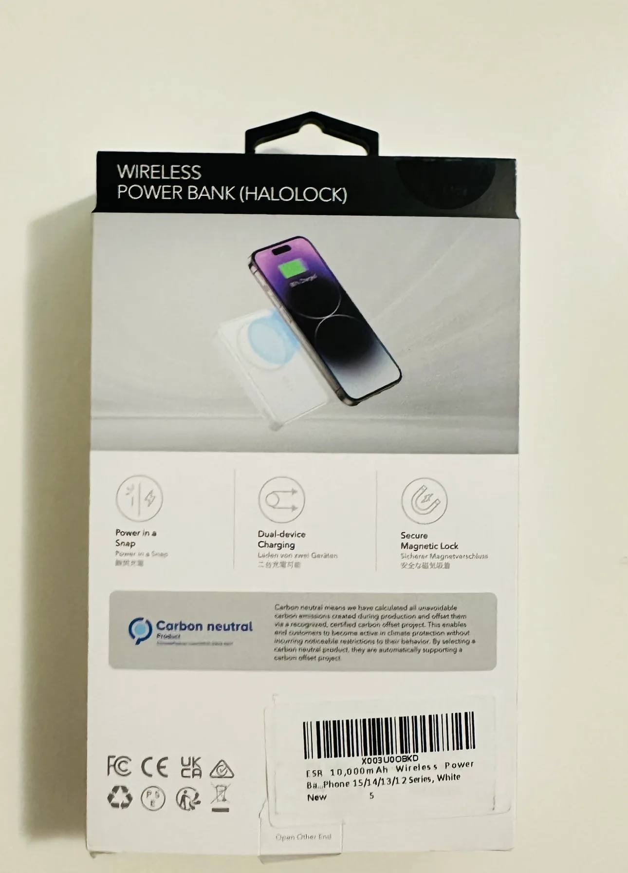ESR 10,000mAh Wireless Power Bank (HaloLock) image indicator(3)