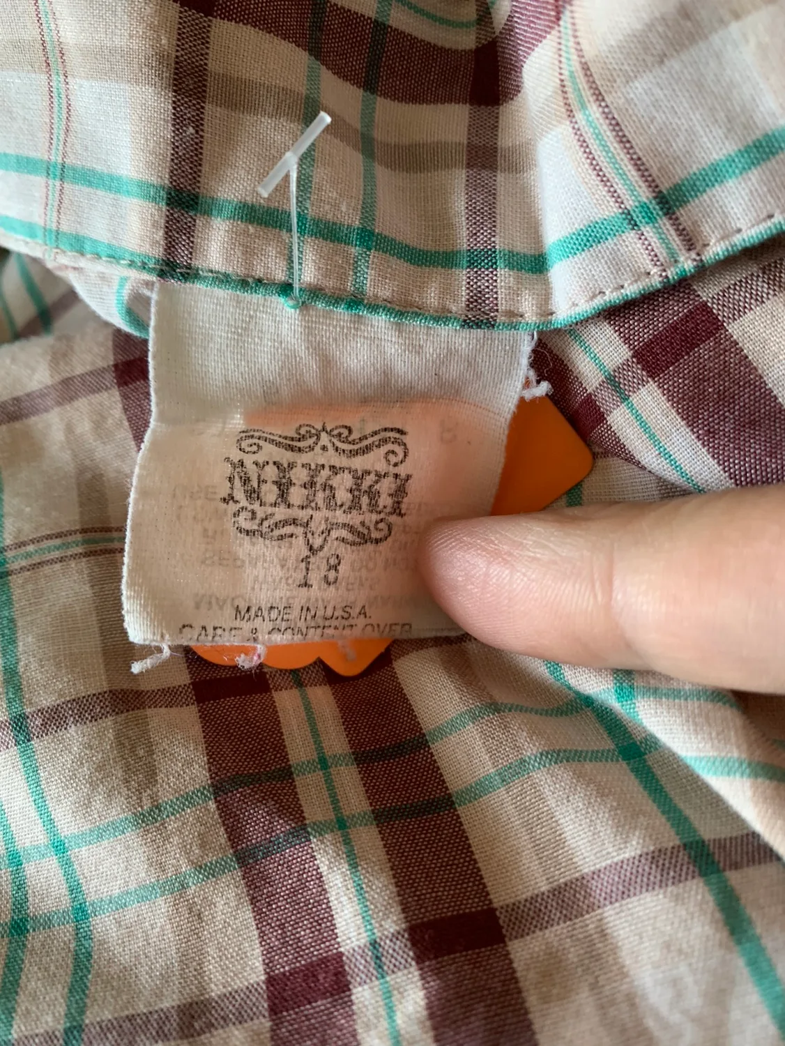 Vintage 70s/80s Women's Plaid Button Up Shirt image indicator(9)