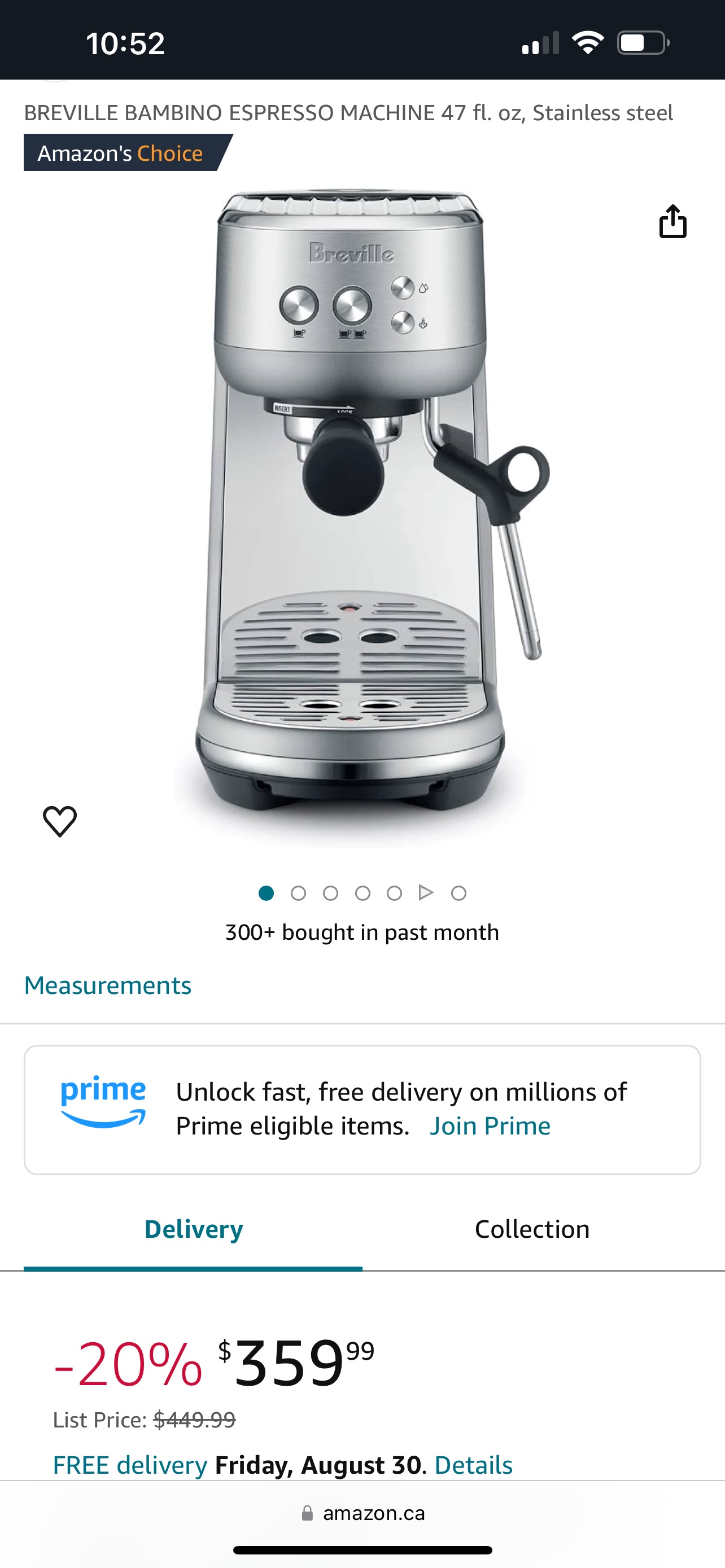 Breville Bambino Espresso Machine - photo 2