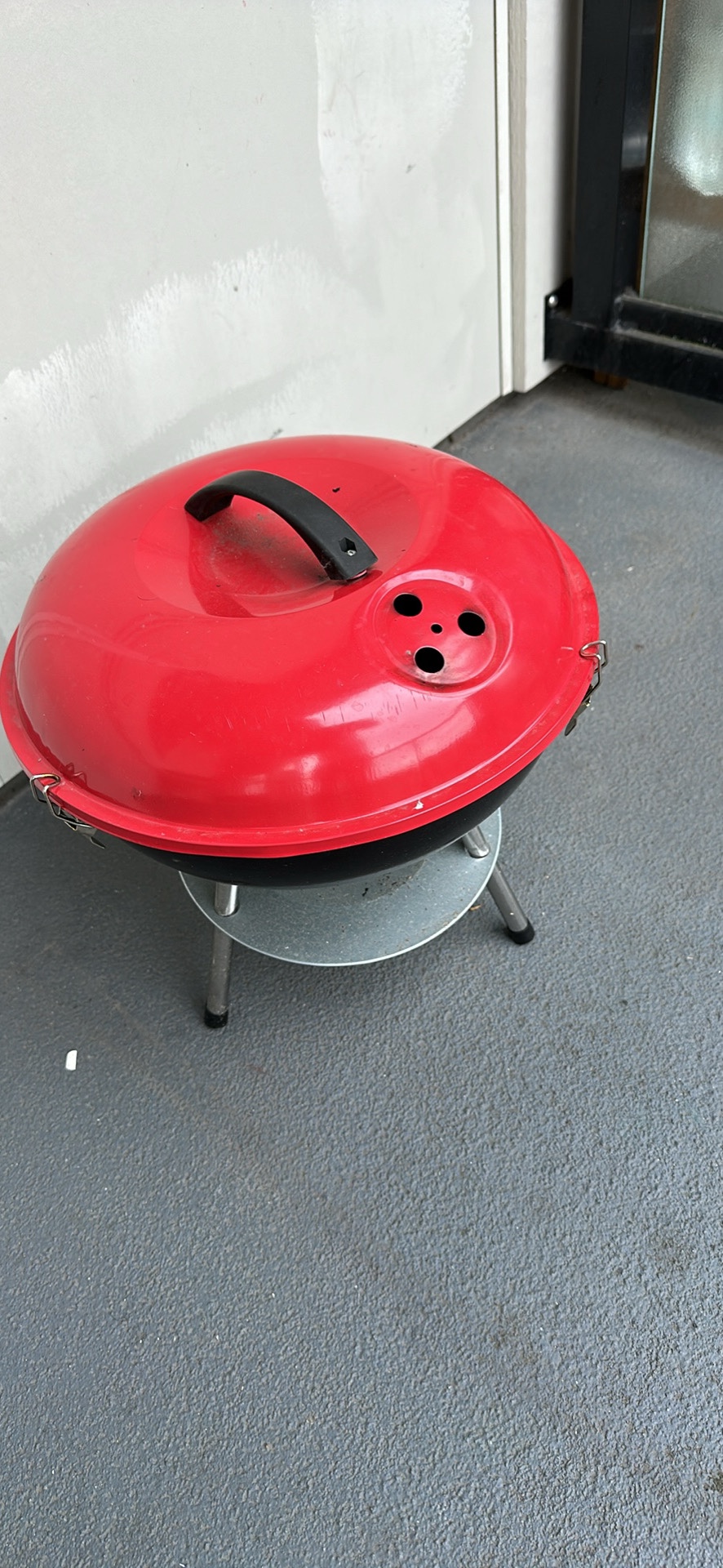 Portable 14-In Charcoal Kettle BBQ Grill