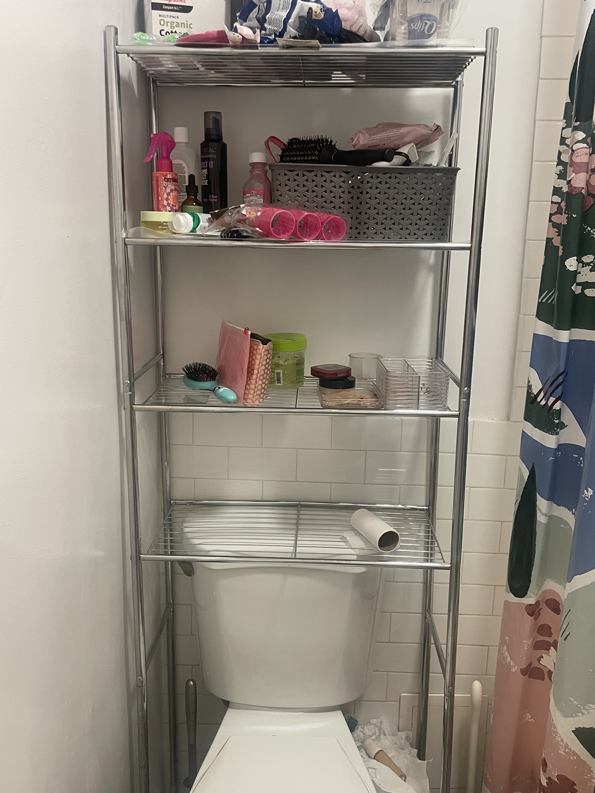 Over-the-toilet Storage Rack