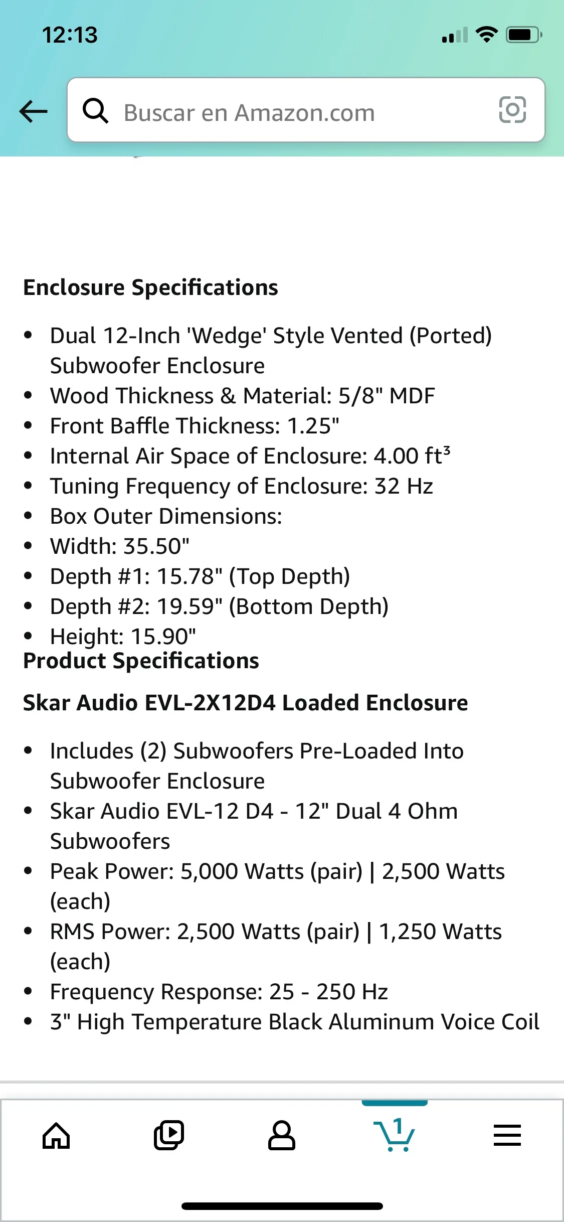SKAR Audio Subwoofer Box image indicator(5)