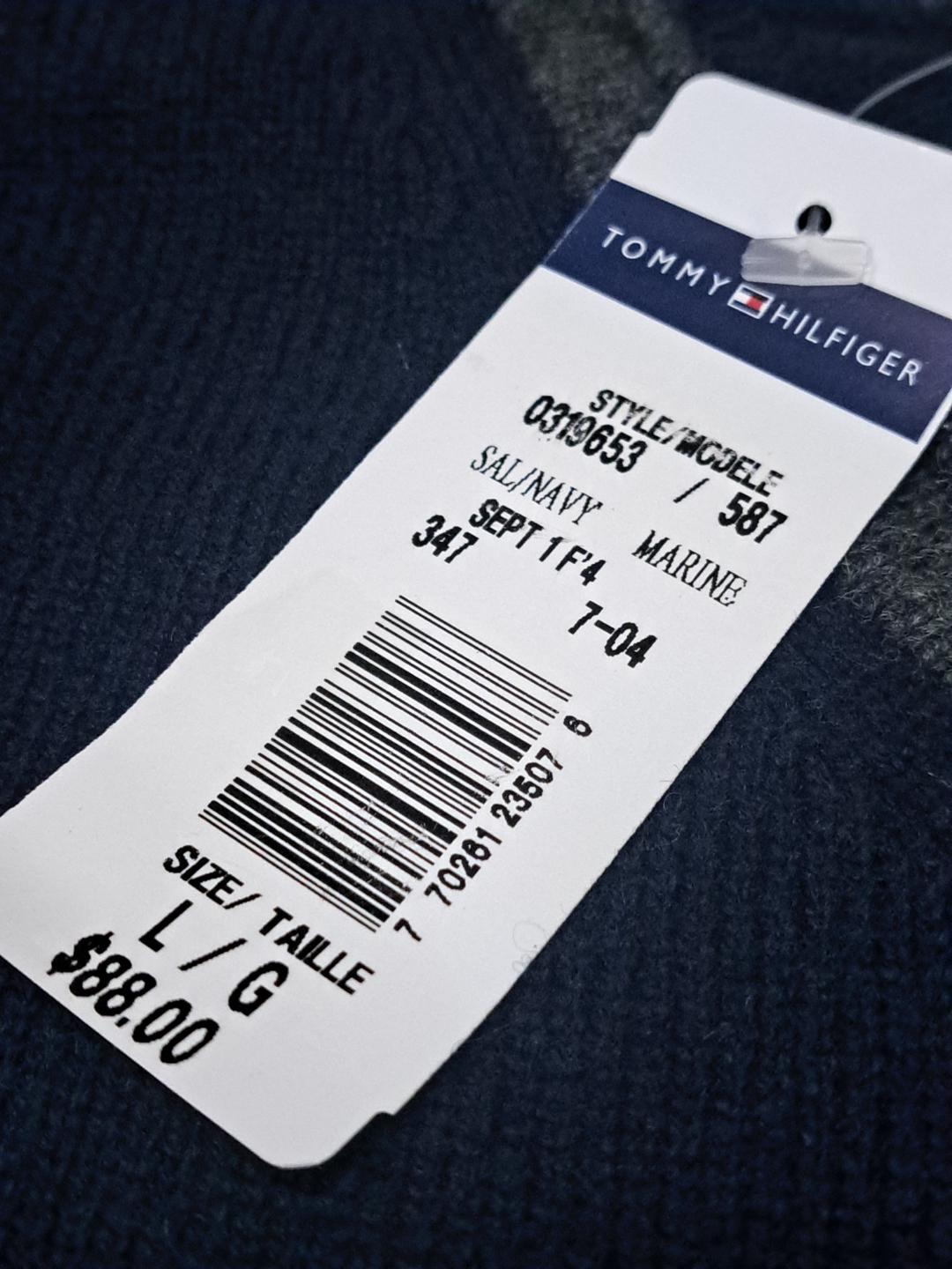 Tommy Hilfiger V-Neck Sweater Mens Large - photo 3