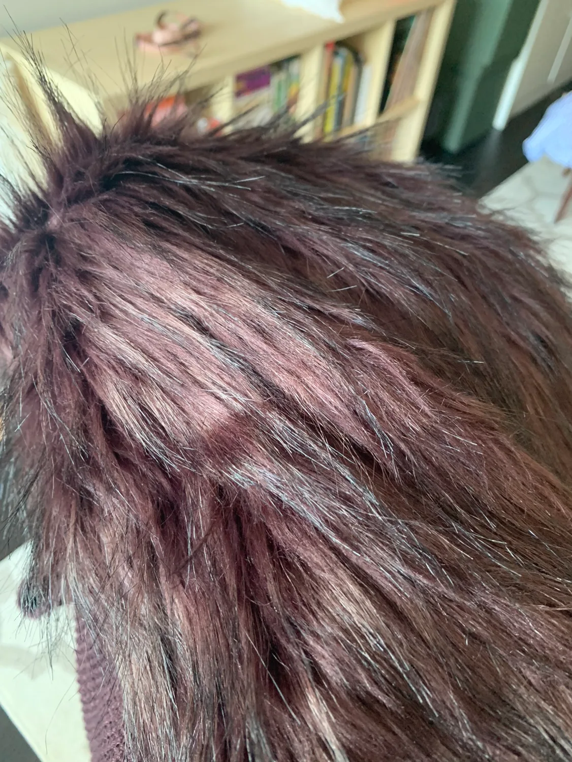 Faux Fur Knitted Purple Vest image indicator(10)