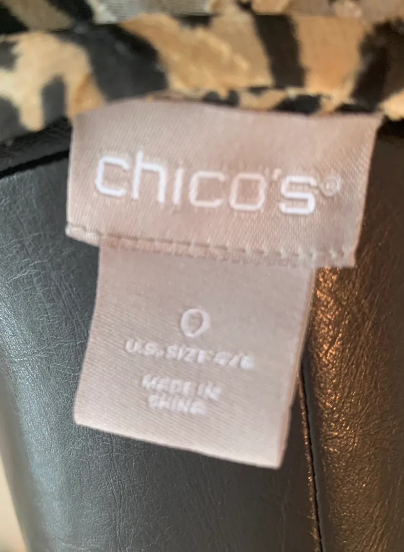 Chico's Leopard Print Blouse image indicator(3)