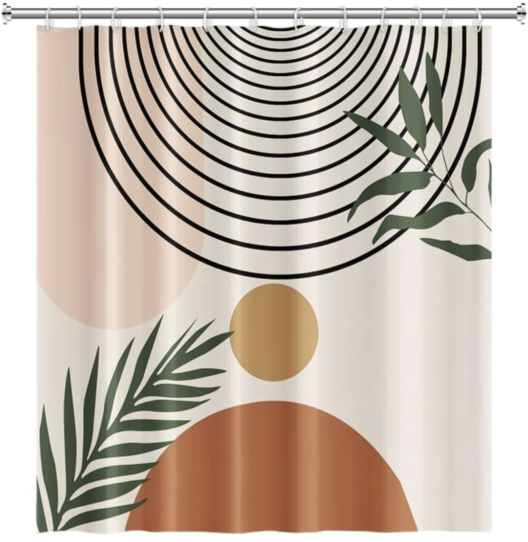 MCM style shower curtain