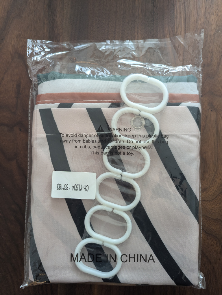 MCM style shower curtain - photo 2