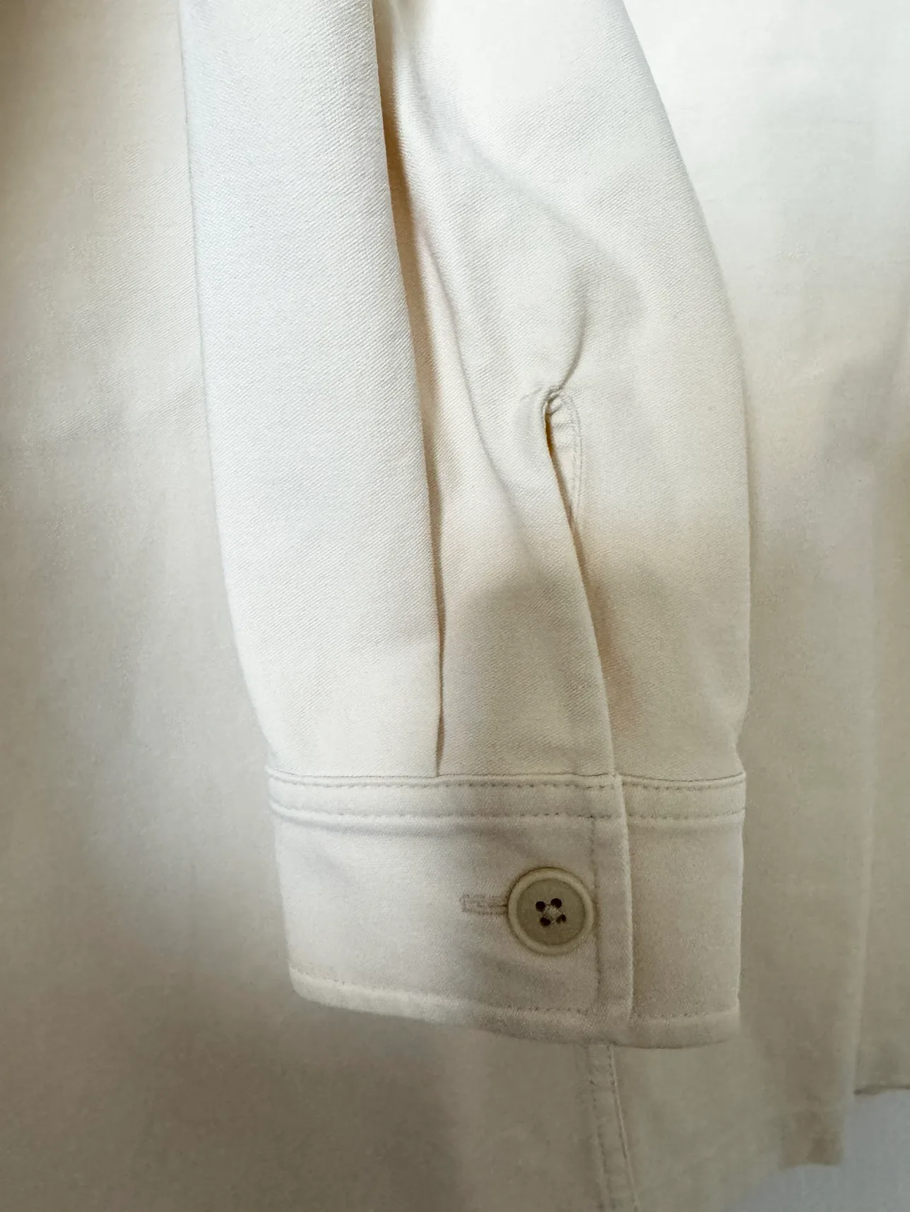 Uniqlo Ivory Long Sleeve Button Up Shirt - Men’s image indicator(4)