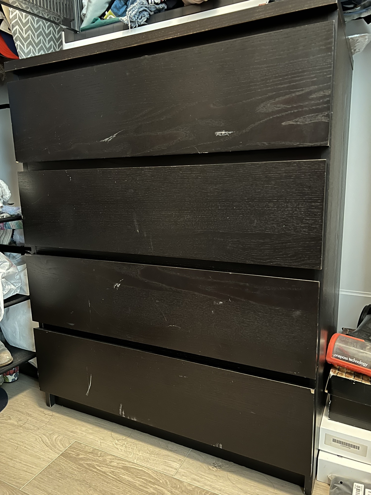 Black 4-Drawer Dresser