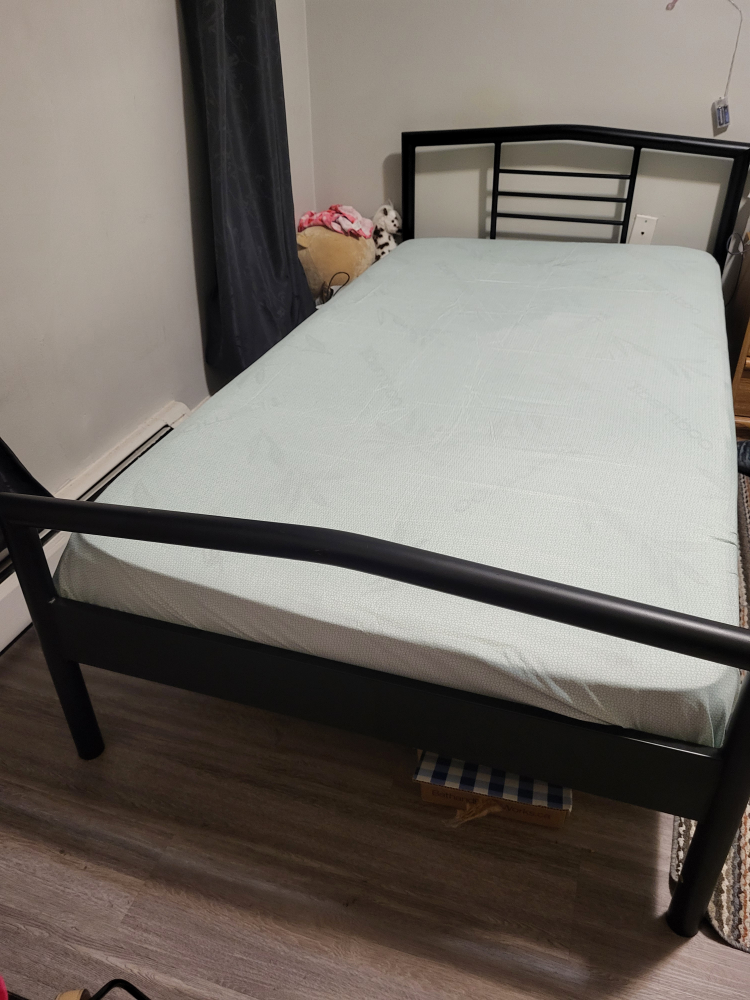 Black Metal Bed Frame Twin Size - photo 2