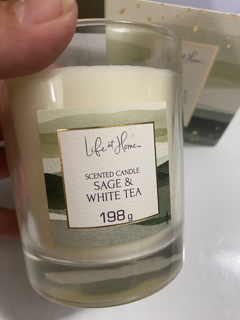 Life at Home Sage & White Tea Scented Candle