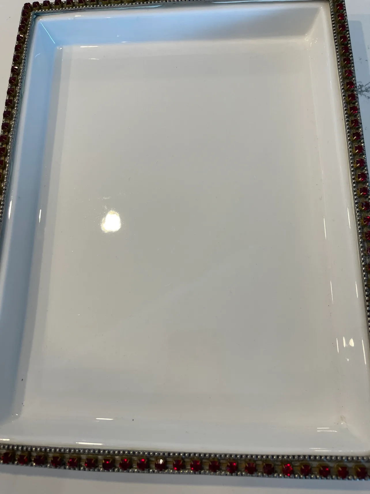 Decorative Tray with Rhinestone Trim image indicator(3)