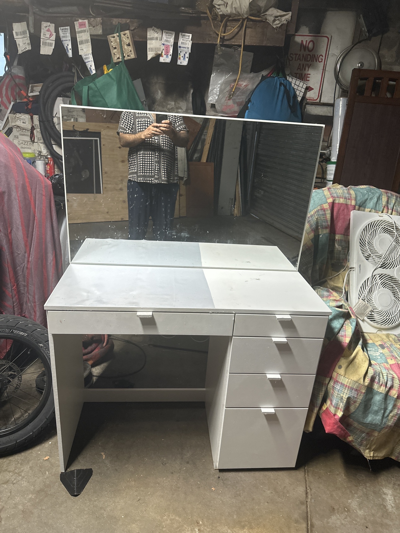 White dresser