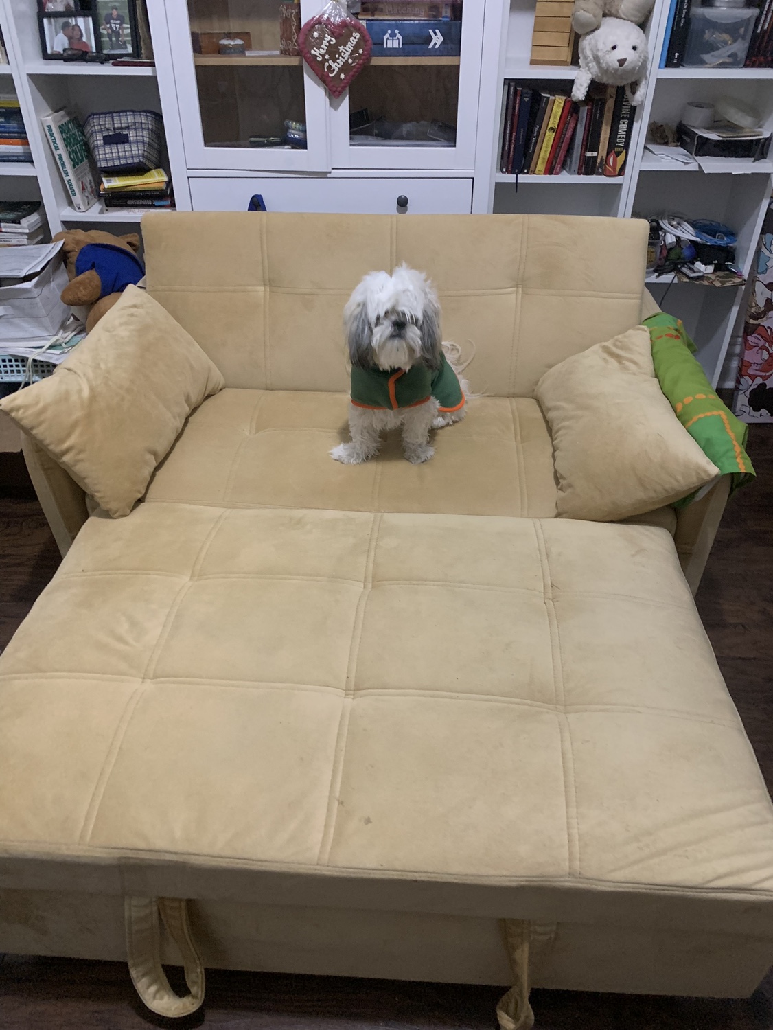Beige 3-in-1 Convertible Sofa Bed - photo 3