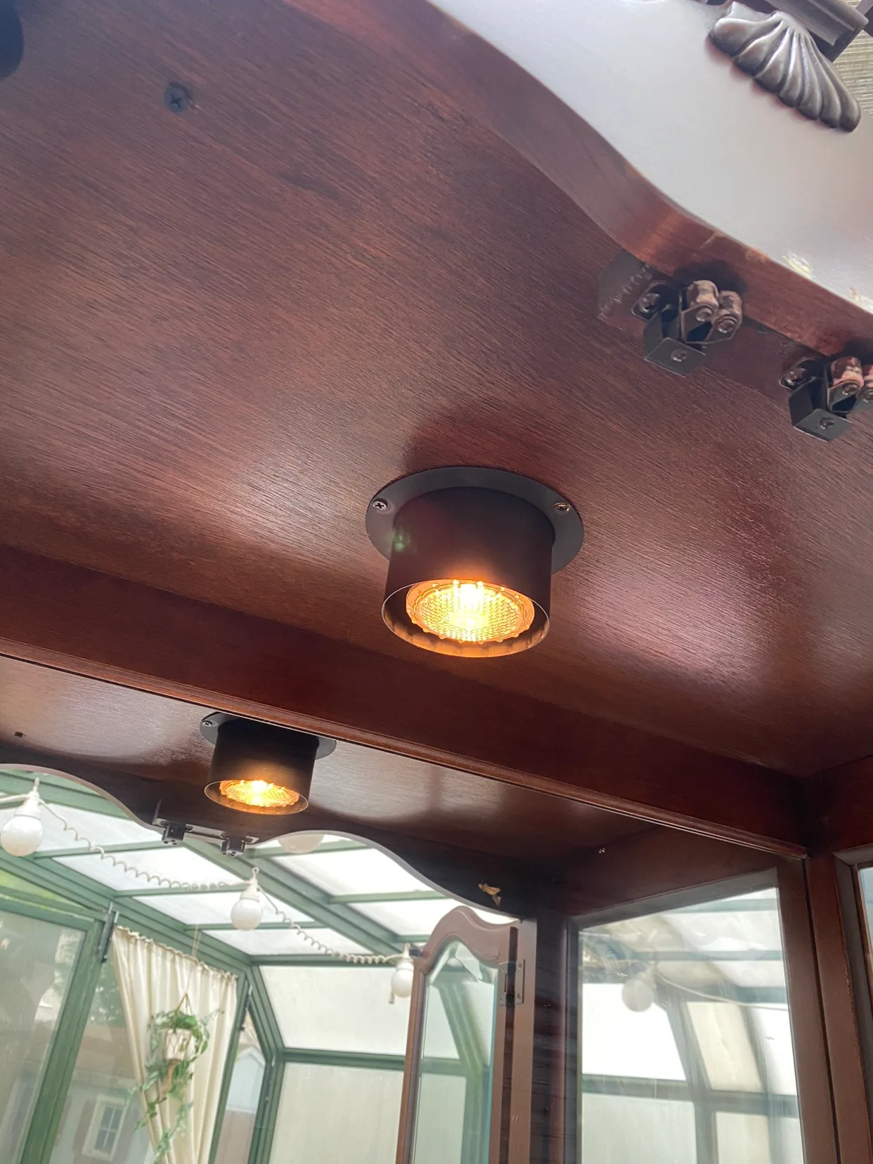 Wooden Curio Cabinet China display shelf image indicator(4)