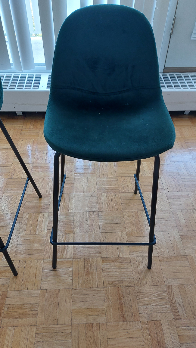 Green Velvet Bar Stools 🧡 - photo 3
