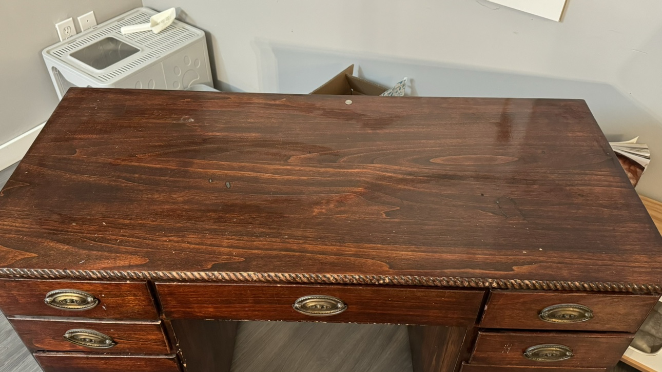Antique Wooden Desk - photo 3
