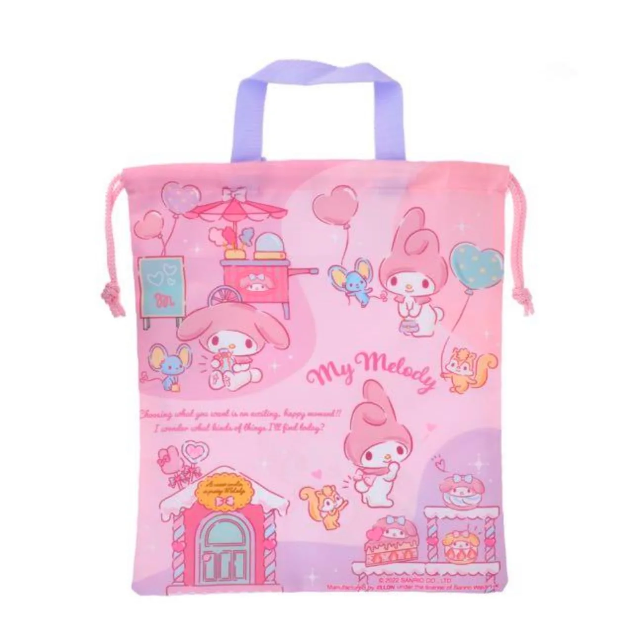 Kids drawstring bag Doraemon , Little Twins Star & Melody image indicator(4)
