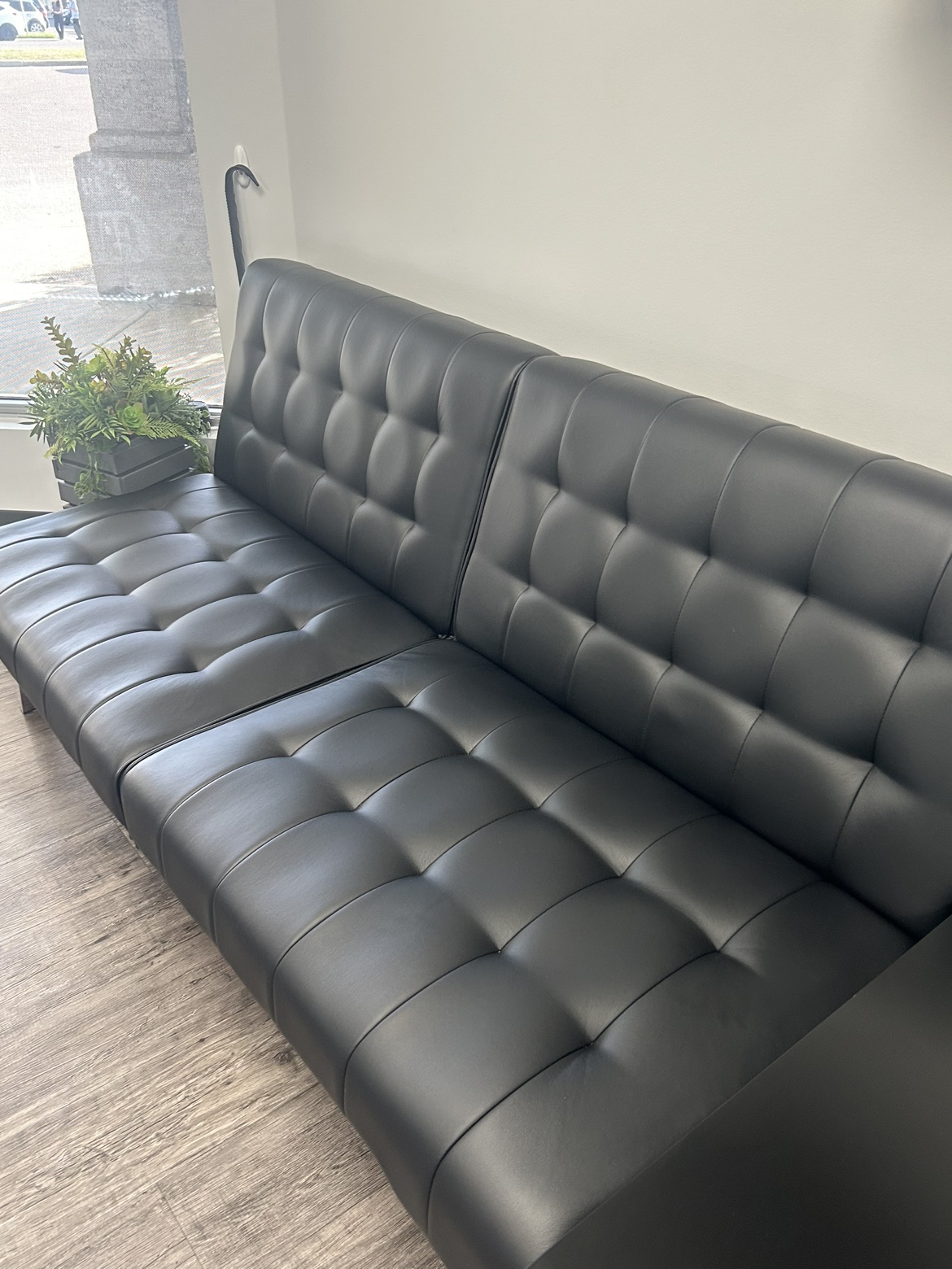 Black Futon Sofa Bed - photo 4